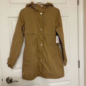 Time and Tru Light Brown Hooded Jacket
